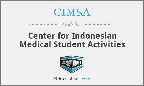 What is the abbreviation for center for indonesian medical student activities?